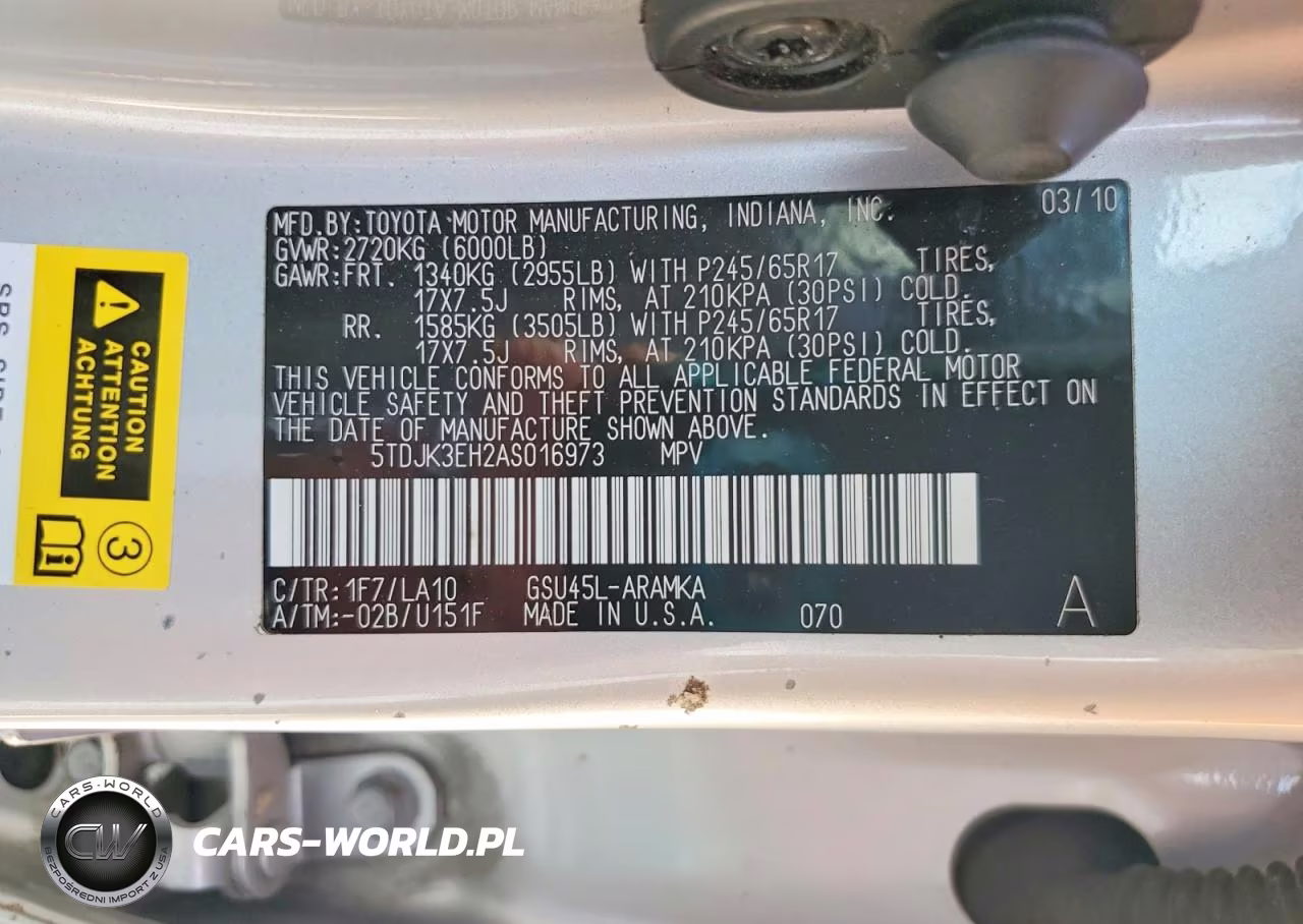 2010 Toyota Highlander Se VIN:5TDJK3EH2AS016973 - 13