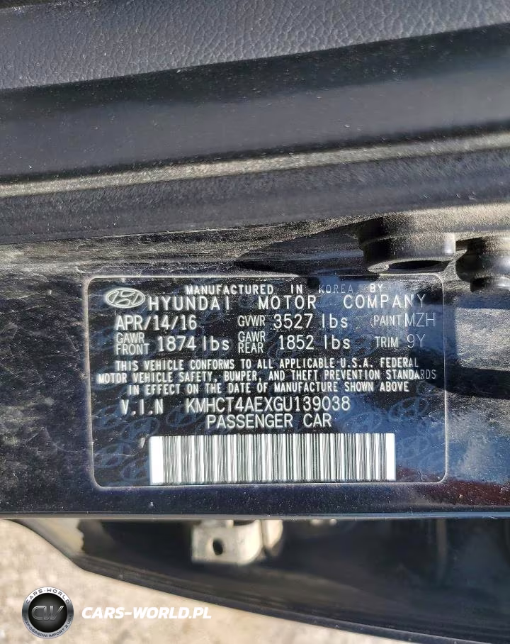 2016 Hyundai Accent Se VIN:KMHCT4AEXGU139038 - 12