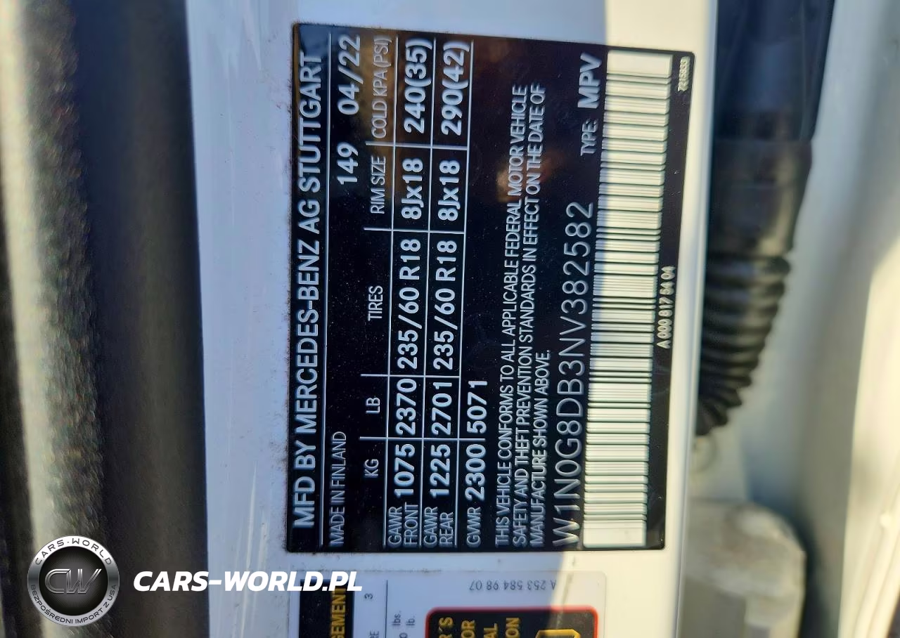 2022 Mercedes-Benz Glc 300 VIN:W1N0G8DB3NV382582 - 14