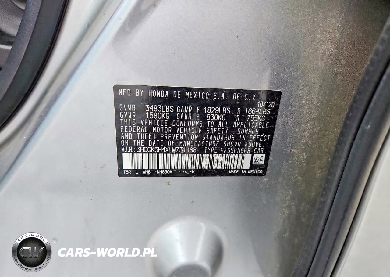 2020 Honda Fit Lx VIN:3HGGK5H4XLM731468 - 12
