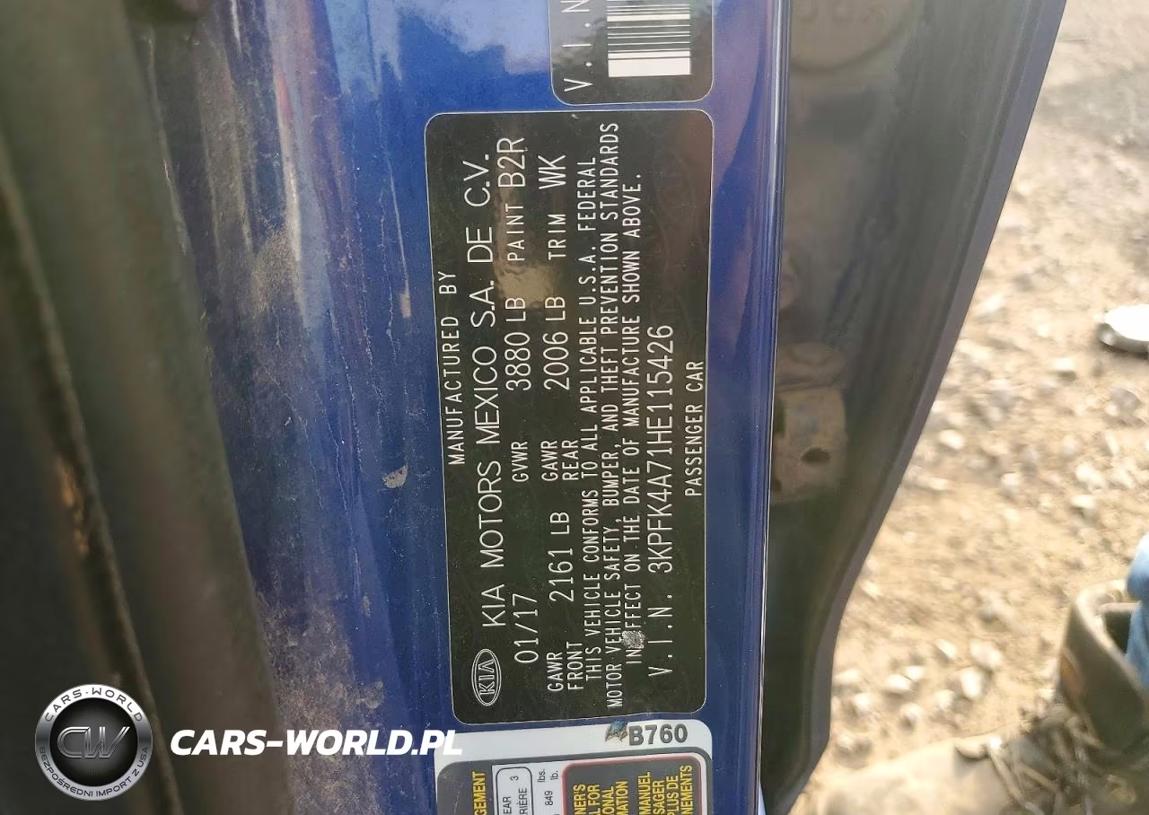 2017 Kia Forte Lx VIN:3KPFK4A71HE115426 - 12