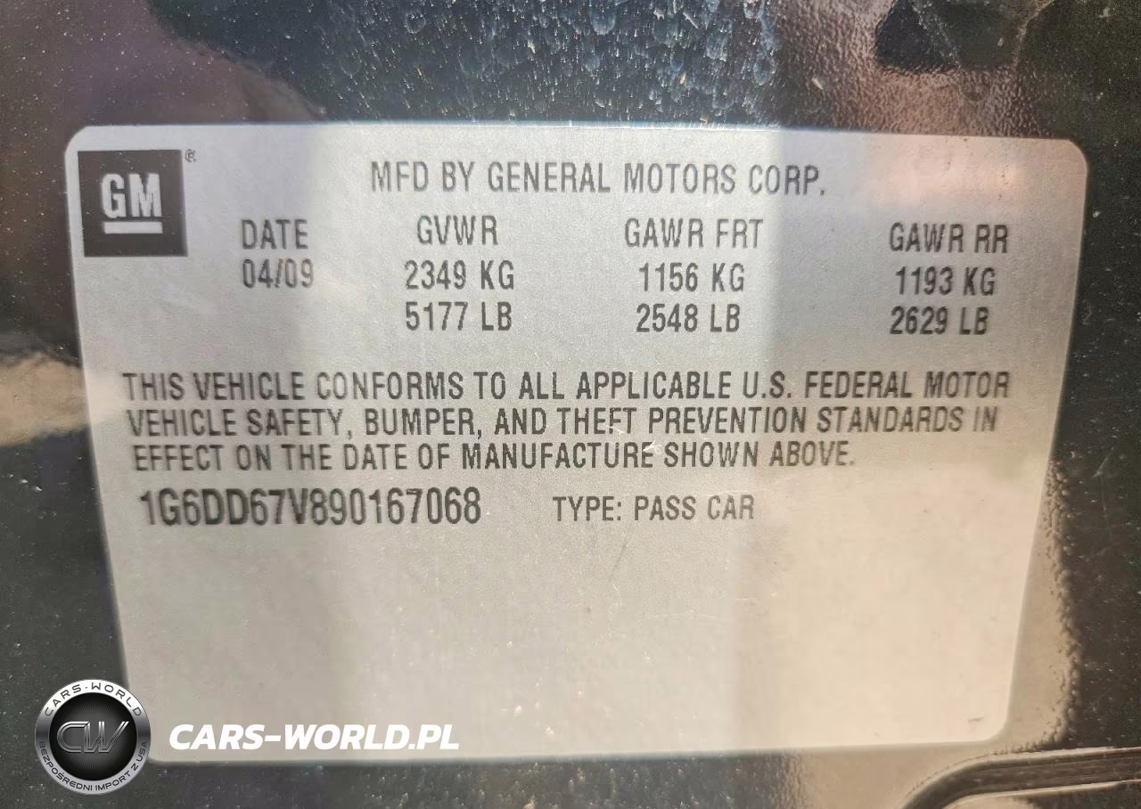 2009 Cadillac Sts VIN:1G6DD67V890167068 - 13