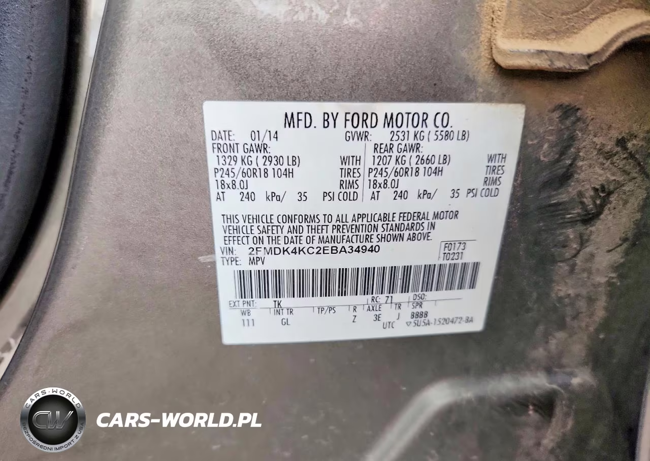 2014 Ford Edge Limited VIN:2FMDK4KC2EBA34940 - 13