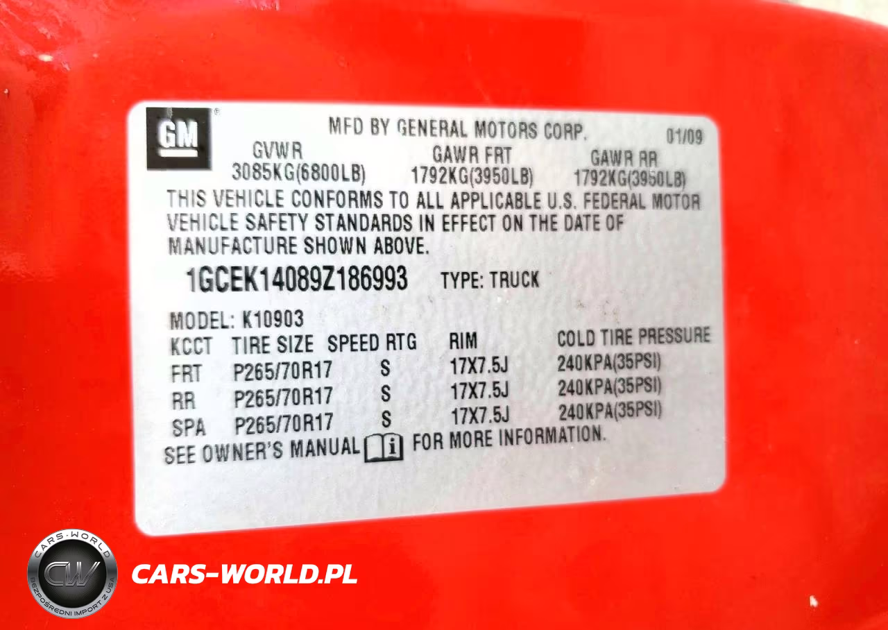2009 Chevrolet Silverado K1500 VIN:1GCEK14089Z186993 - 12