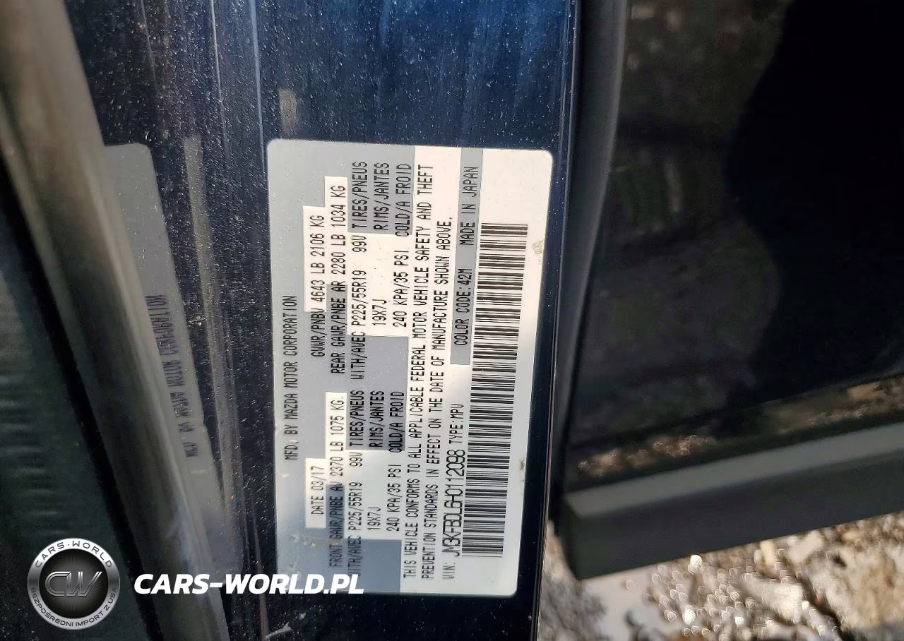 2017 Mazda Cx-5 Grand Touring VIN:JM3KFBDL6H0112098 - 13