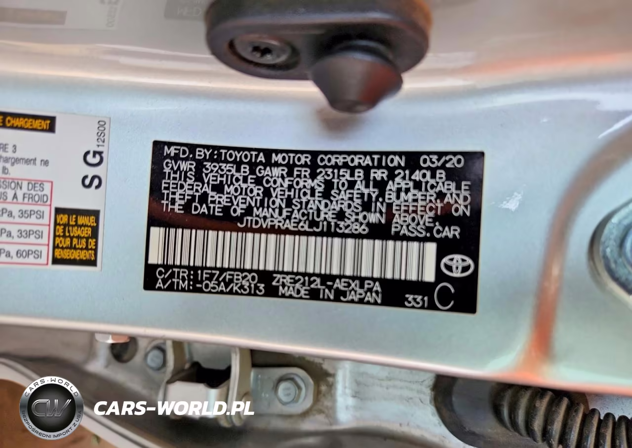 2020 Toyota Corolla Le VIN:JTDVPRAE6LJ113286 - 12
