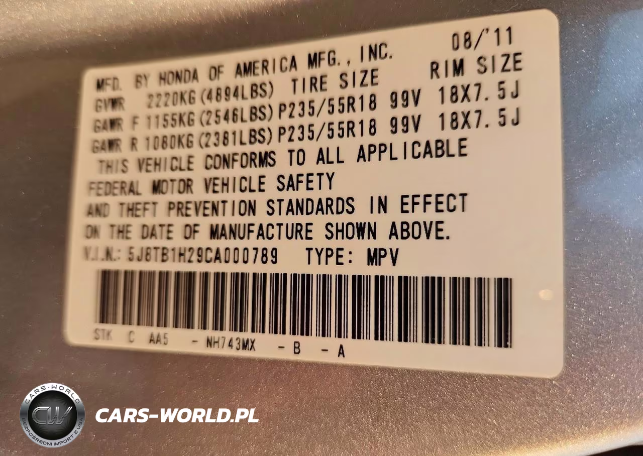 2012 Acura Rdx VIN:5J8TB1H29CA000789 - 13