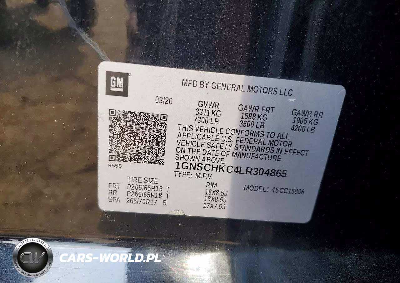 2020 Chevrolet Suburban C1500 Lt VIN:1GNSCHKC4LR304865 - 13