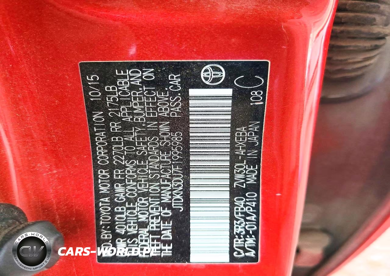 2015 Toyota Prius Two VIN:JTDKN3DU7F1995985 - 13