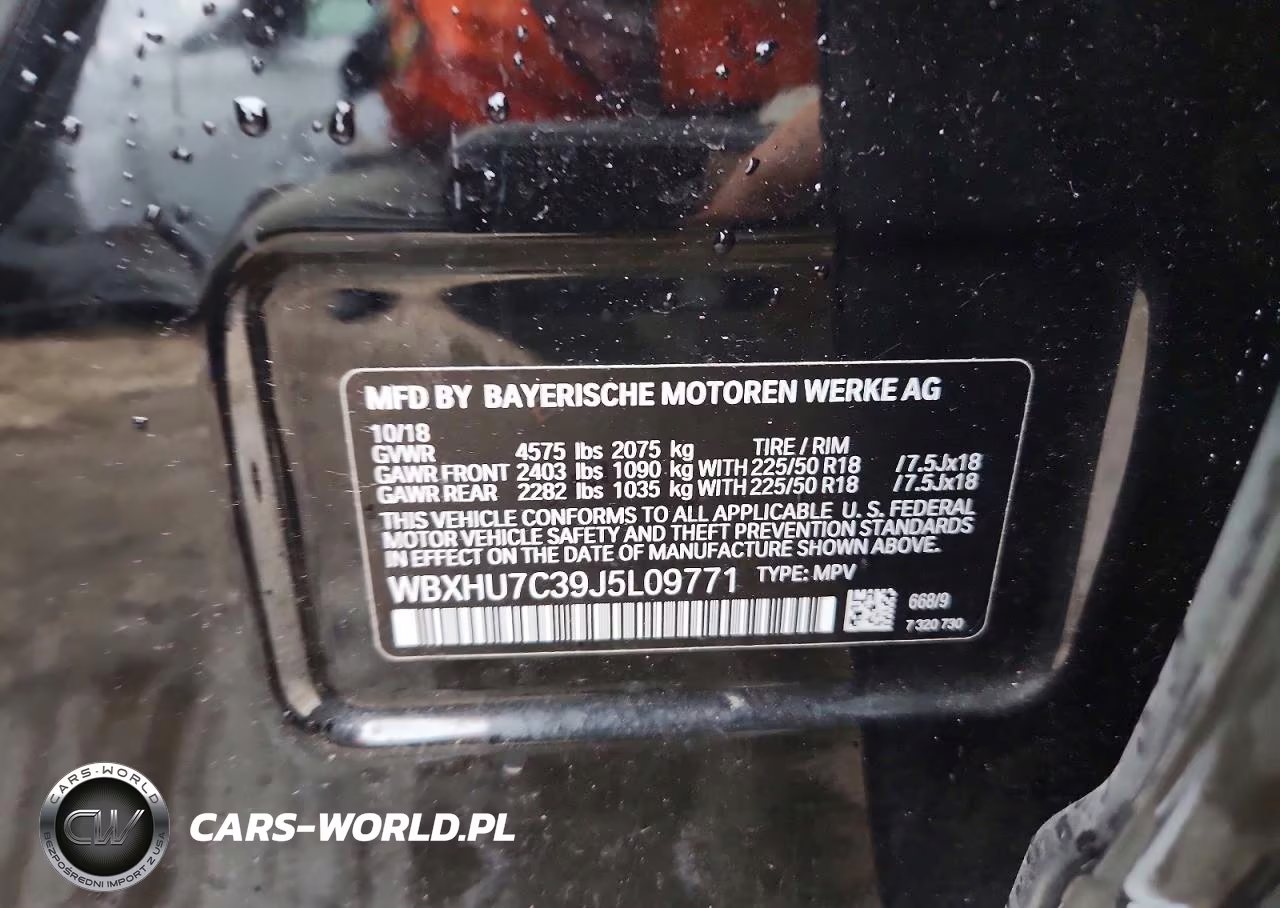 2018 BMW X1 Sdrive28I VIN:WBXHU7C39J5L09771 - 12
