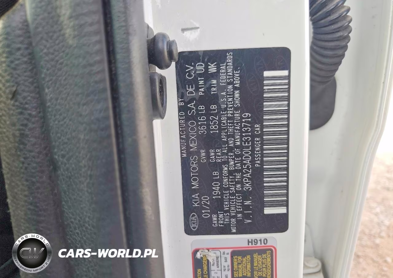 2020 Kia Rio 5-Door S VIN:3KPA25AD0LE313719 - 12