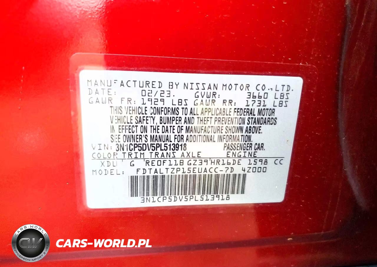 2023 Nissan Kicks Sr VIN:3N1CP5DV5PL513918 - 13