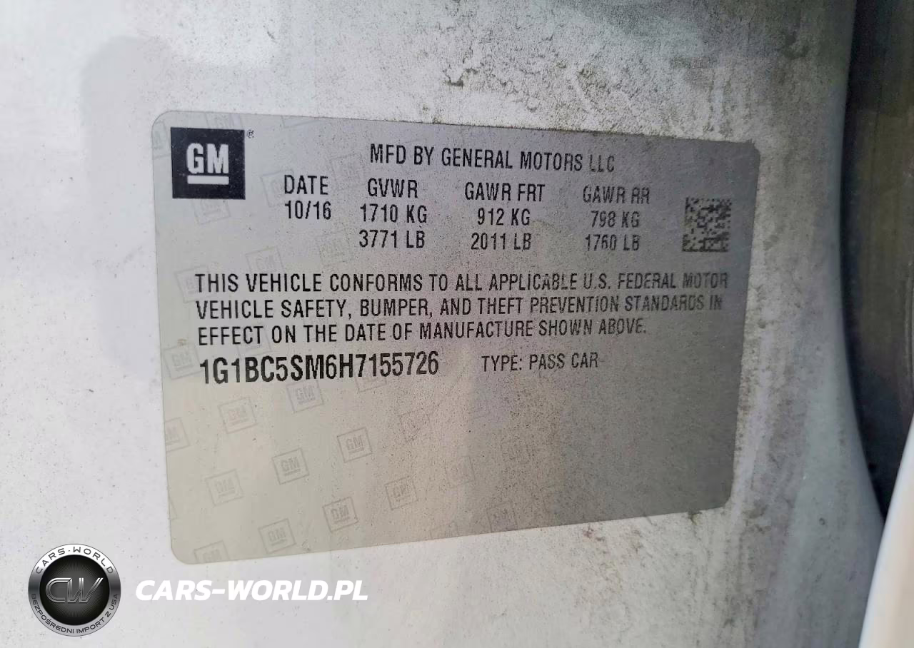 2017 Chevrolet Cruze Ls VIN:1G1BC5SM6H7155726 - 13
