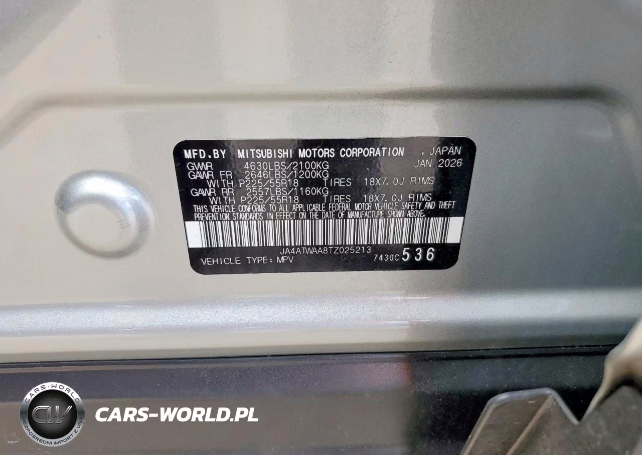 2026 Mitsubishi Eclipse Cross Se VIN:JA4ATWAA8TZ025213 - 13