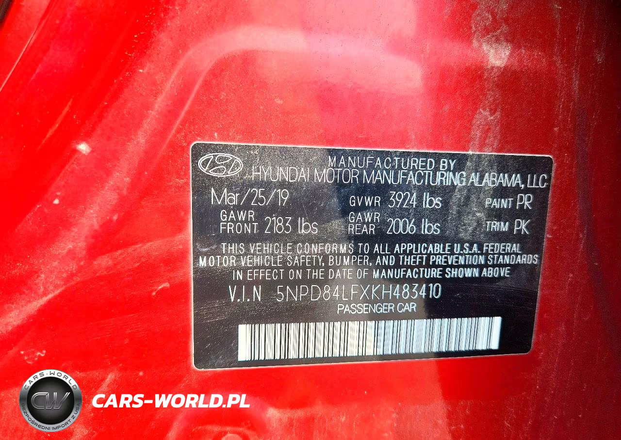 2019 Hyundai Elantra Sel VIN:5NPD84LFXKH483410 - 12