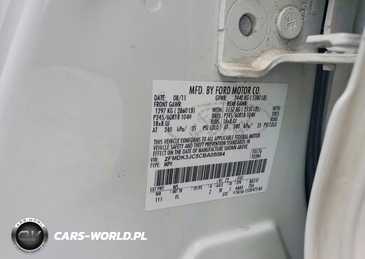 2012 Ford Edge Sel VIN:2FMDK3JC5CBA05084 - 12