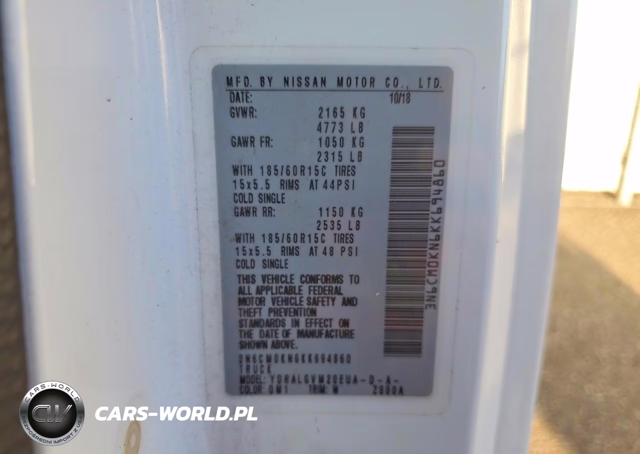 2019 Nissan Nv200 Sv VIN:3N6CM0KN6KK694860 - 13