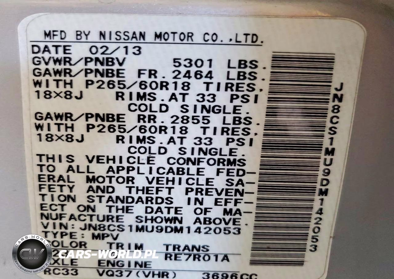2013 Infiniti Fx37 Base VIN:JN8CS1MU9DM142053 - 12
