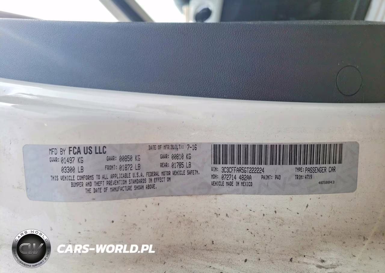 2016 Fiat 500 Pop VIN:3C3CFFAR5GT222224 - 12
