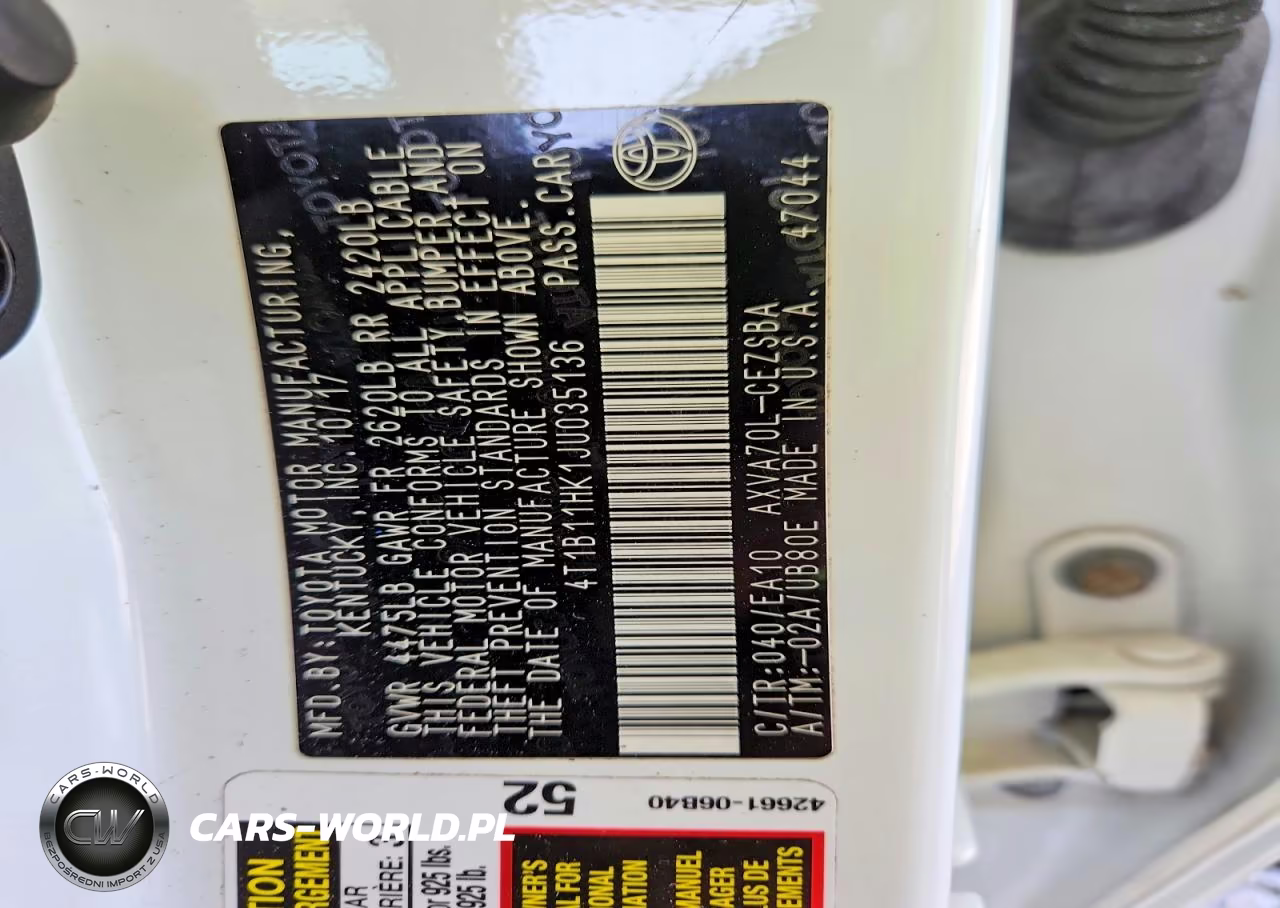 2018 Toyota Camry Se VIN:4T1B11HK1JU035136 - 12