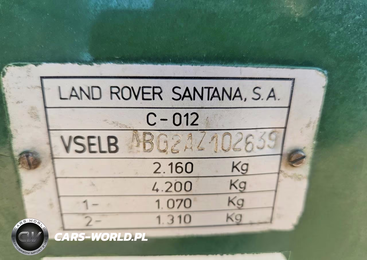 1983 Land Rover Defender VIN:VSELBABG2AZ102639 - 13