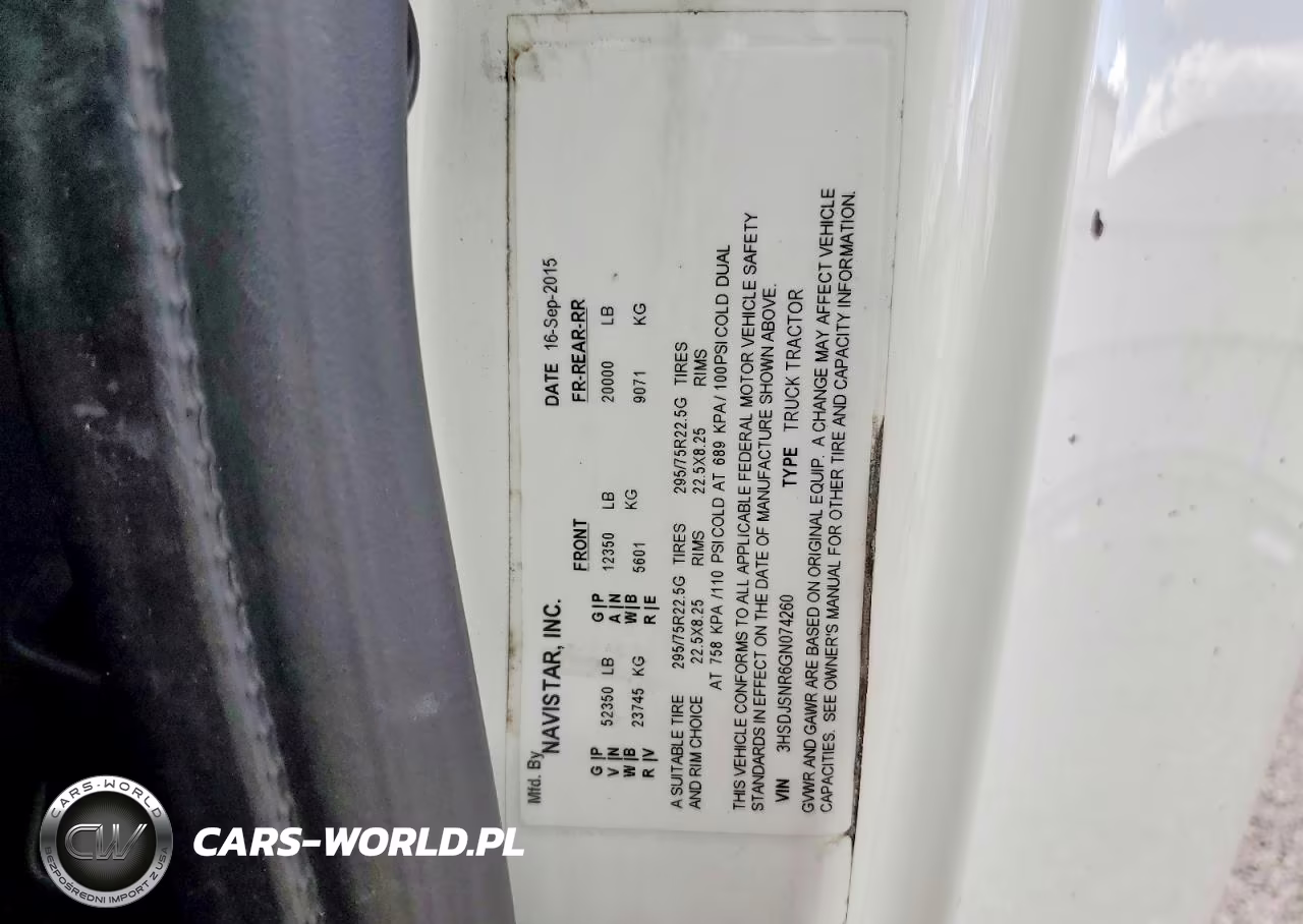 2022 International Truck VIN:3HSDJSNR6GN074260 - 13