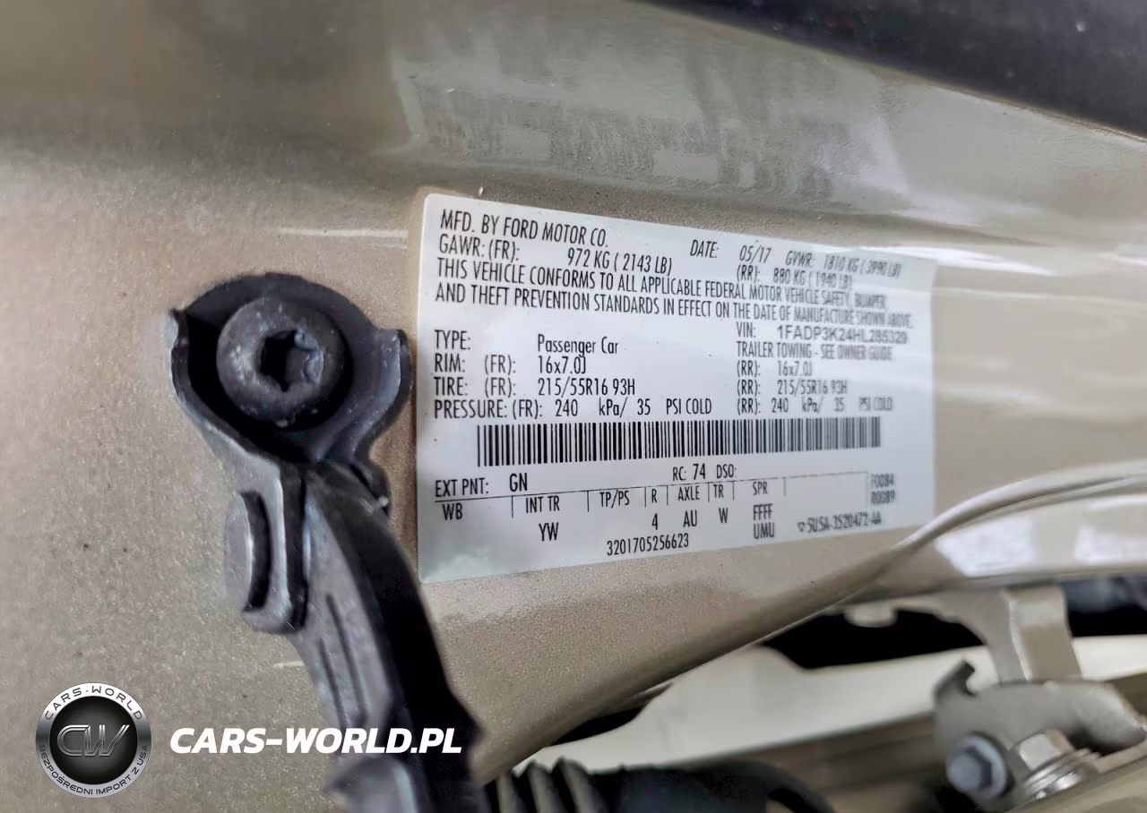 2017 Ford Focus Se VIN:1FADP3K24HL285329 - 12