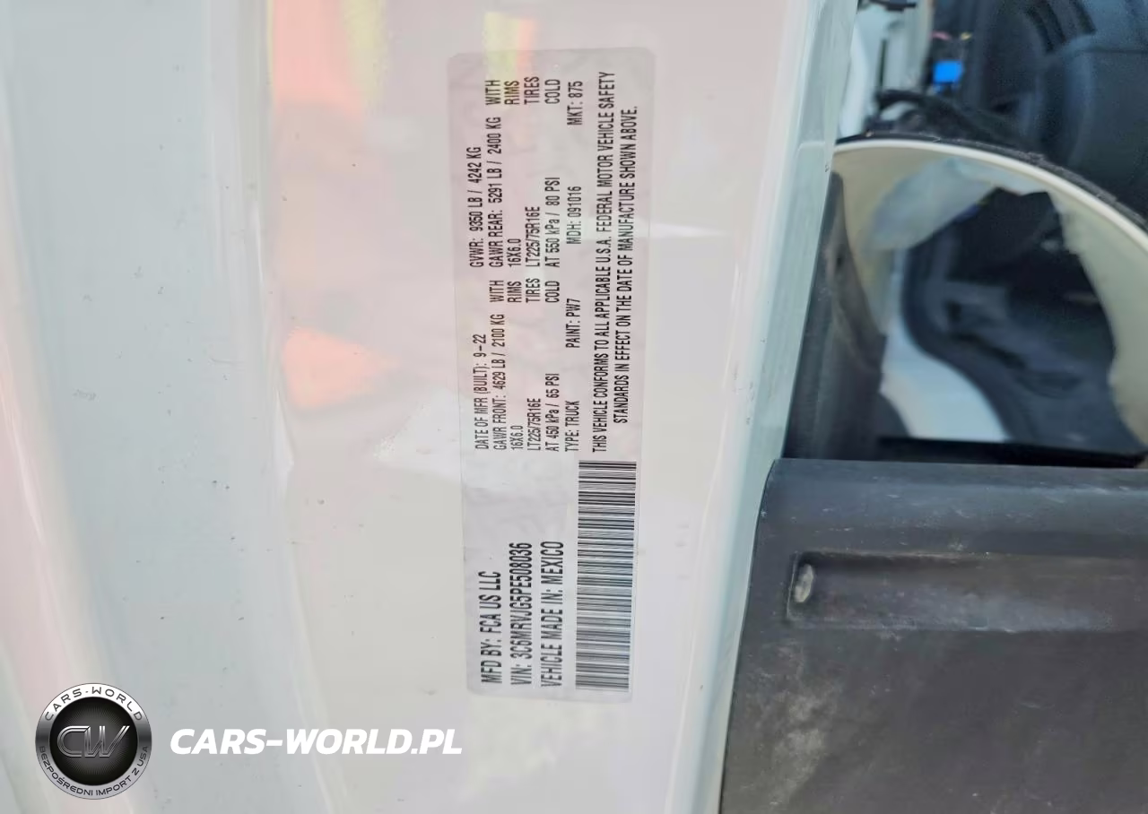 2023 Ram Promaster 3500 Delivery Van VIN:3C6MRVJG5PE508036 - 13
