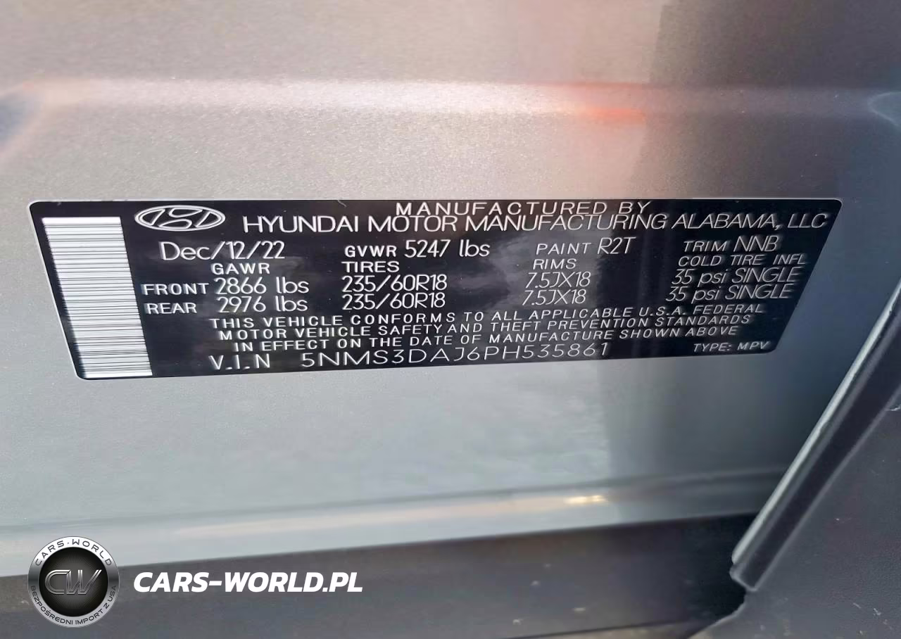 2023 Hyundai Santa Fe Base VIN:5NMS3DAJ6PH535861 - 14