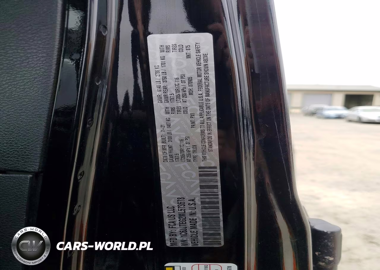 2021 Jeep Gladiator Mojave VIN:1C6JJTEG2ML573678 - 12
