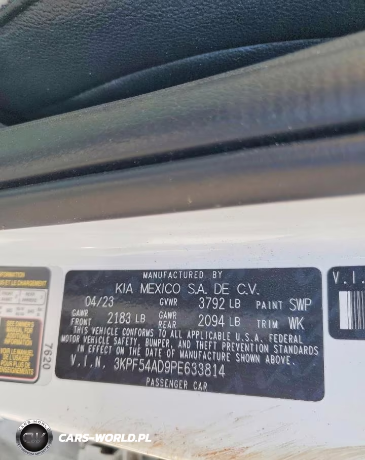 2023 Kia Forte Gt Line VIN:3KPF54AD9PE633814 - 12
