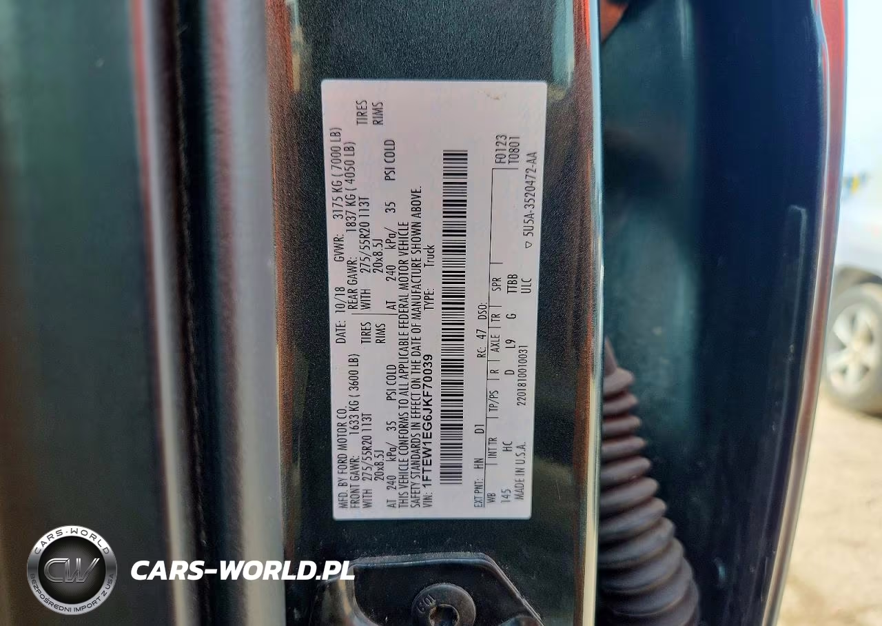 2018 Ford F150 Supercrew VIN:1FTEW1EG6JKF70039 - 12