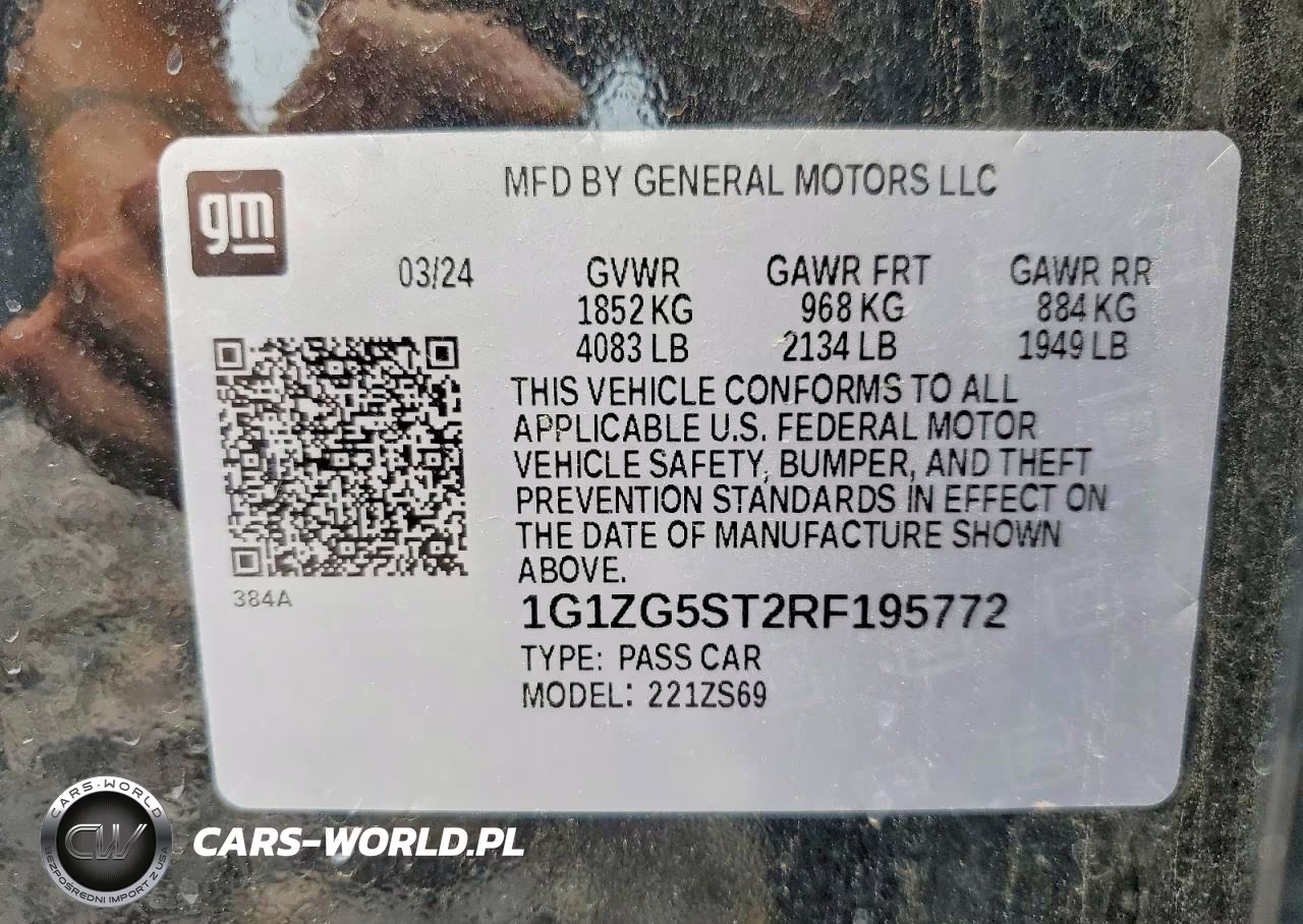 2024 Chevrolet Malibu Rs VIN:1G1ZG5ST2RF195772 - 13