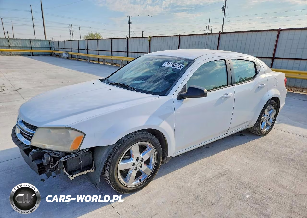 2012 Dodge Avenger Se VIN:1C3CDZAB1CN141421 - 1