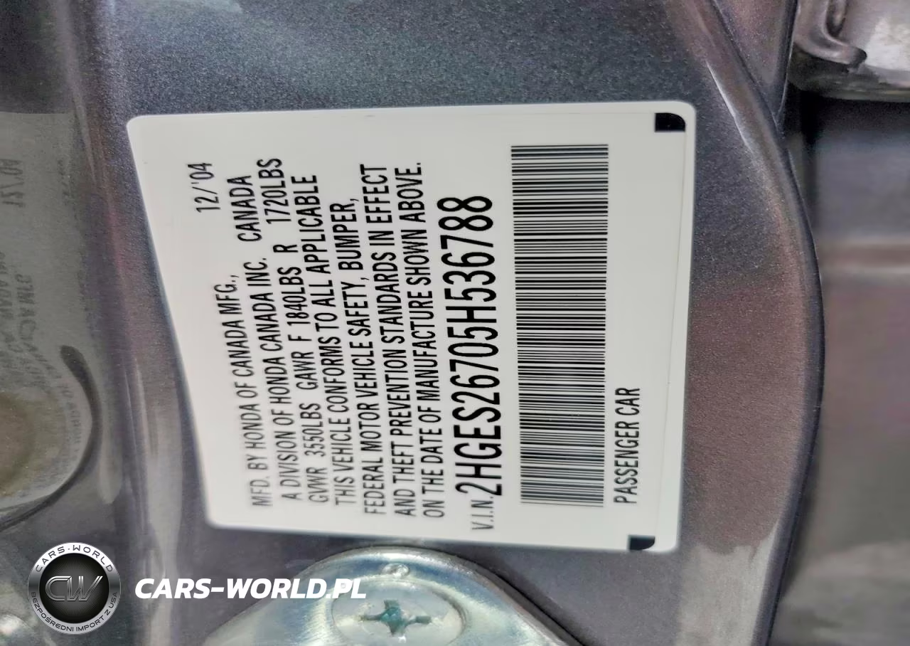 2005 Honda Civic Ex VIN:2HGES26705H536788 - 13
