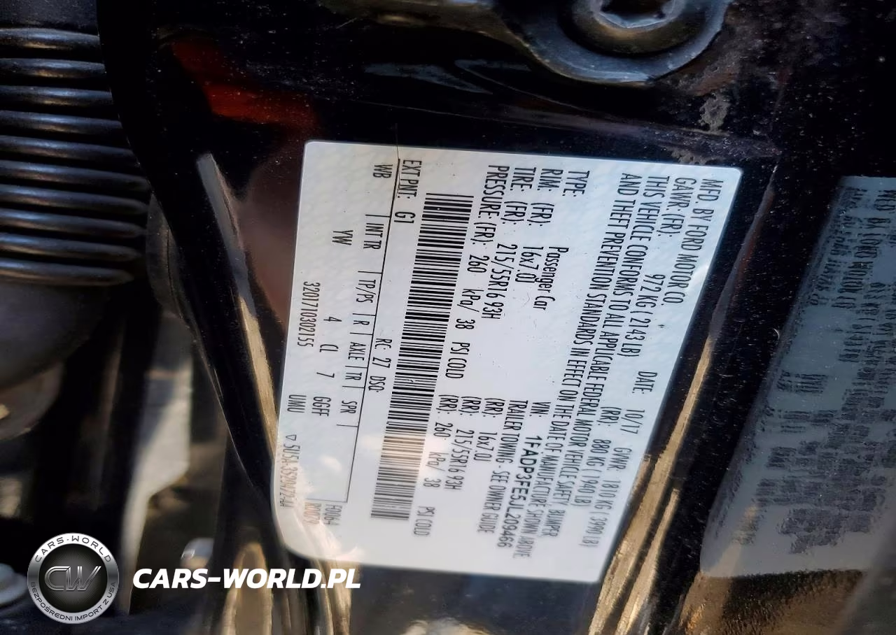 2018 Ford Focus Se VIN:1FADP3FE5JL209466 - 12