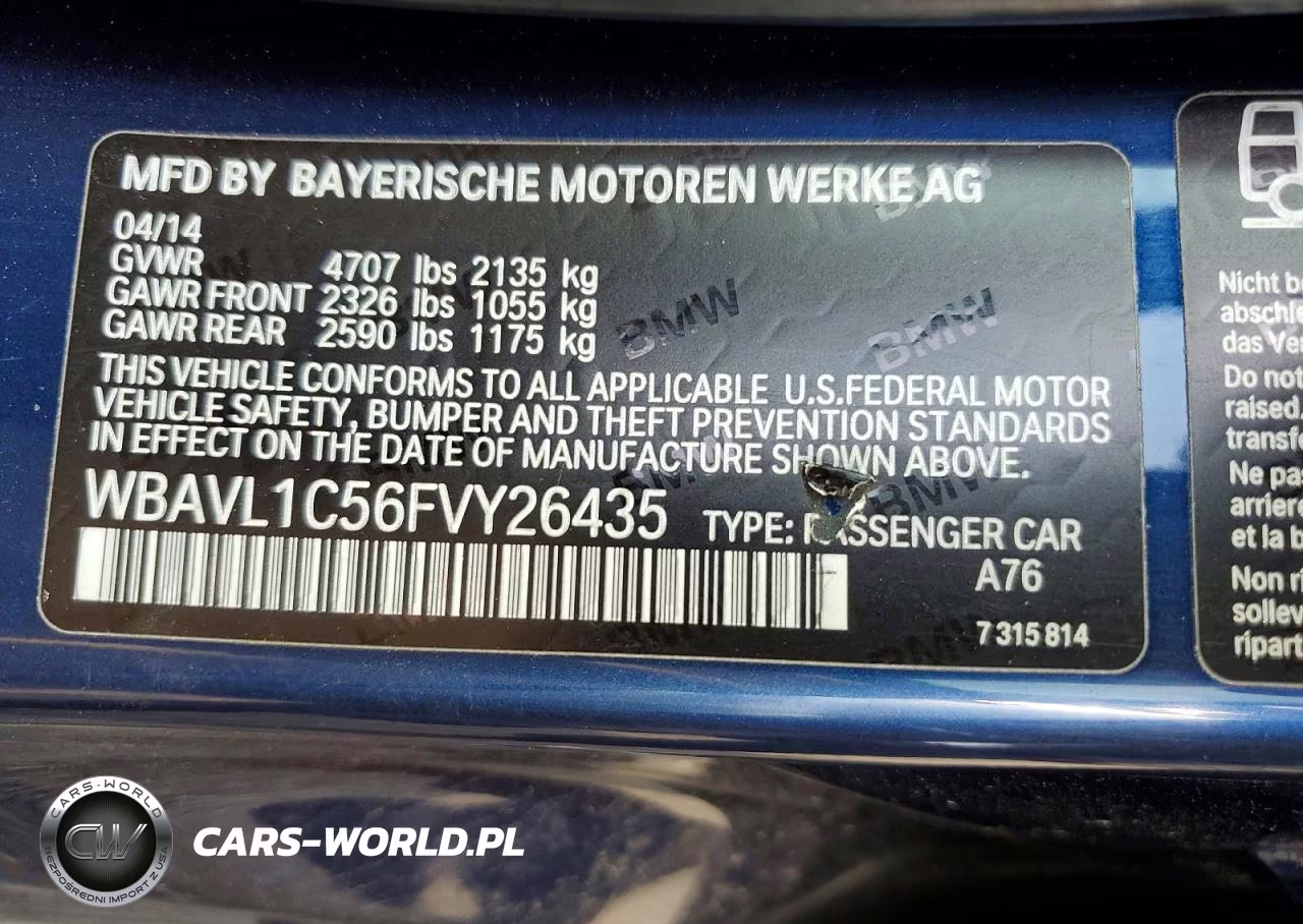 2015 BMW X1 xDrive28I VIN:WBAVL1C56FVY26435 - 12