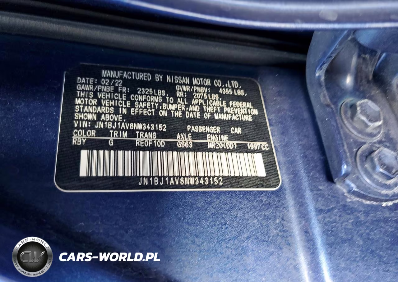 2022 Nissan Rogue Sport S VIN:JN1BJ1AV8NW343152 - 12