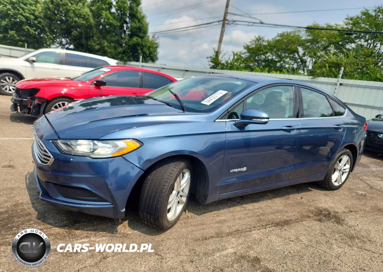2018 Ford Fusion Se Hybrid VIN:3FA6P0LU1JR156589 - 1