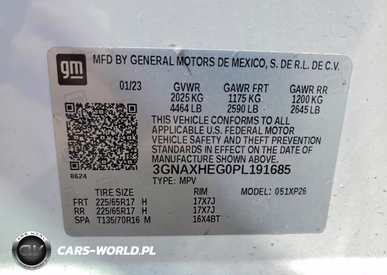 2023 Chevrolet Equinox Ls VIN:3GNAXHEG0PL191685 - 12