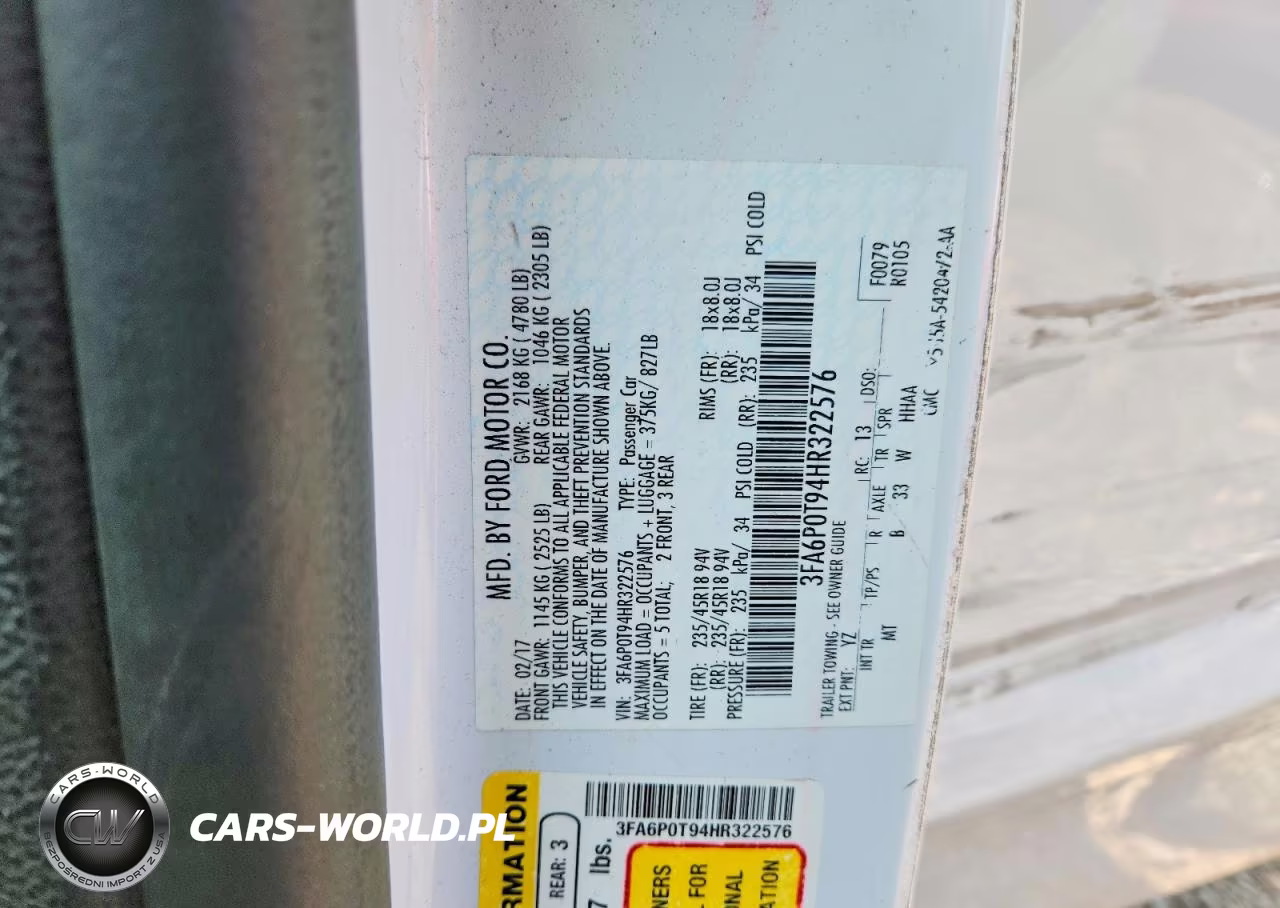 2017 Ford Fusion Se VIN:3FA6P0T94HR322576 - 12