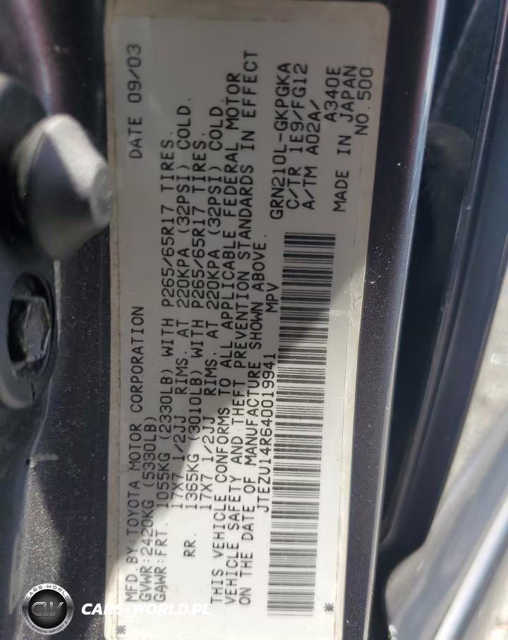 2004 Toyota 4Runner Sr5 VIN:JTEZU14R640019941 - 13