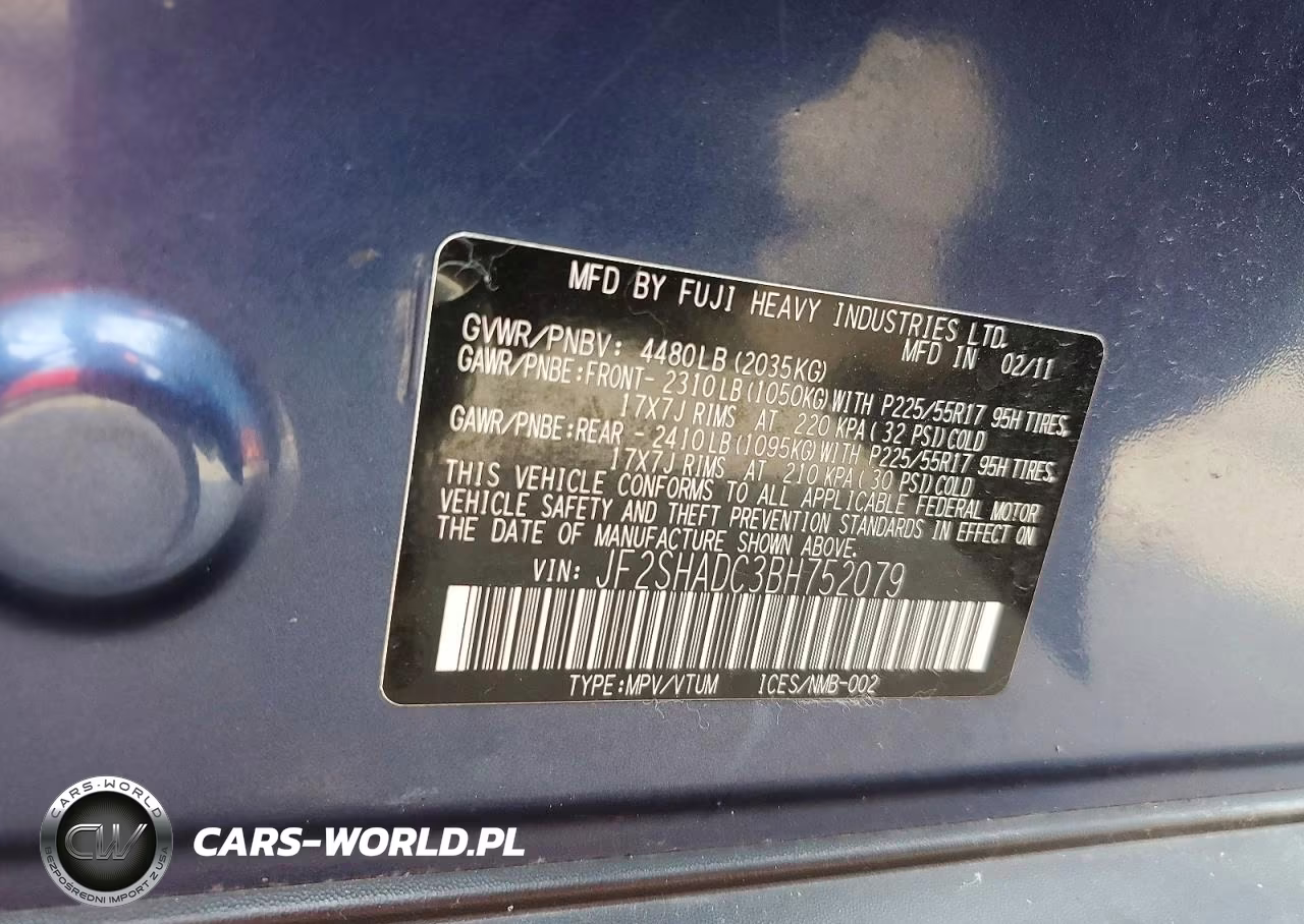 2011 Subaru Forester 2.5X Premium VIN:JF2SHADC3BH752079 - 13