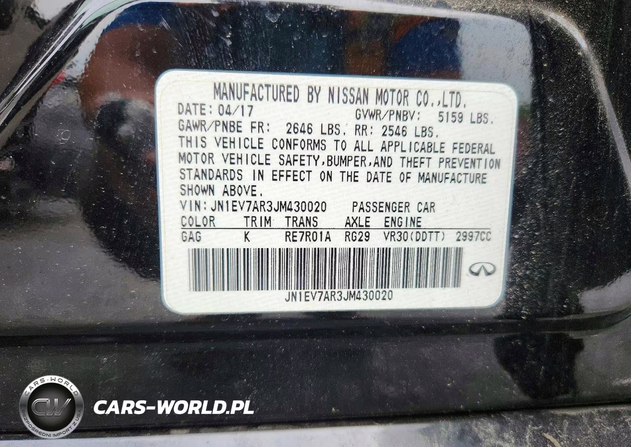 2018 Infiniti Q50 3.0T Luxe VIN:JN1EV7AR3JM430020 - 12