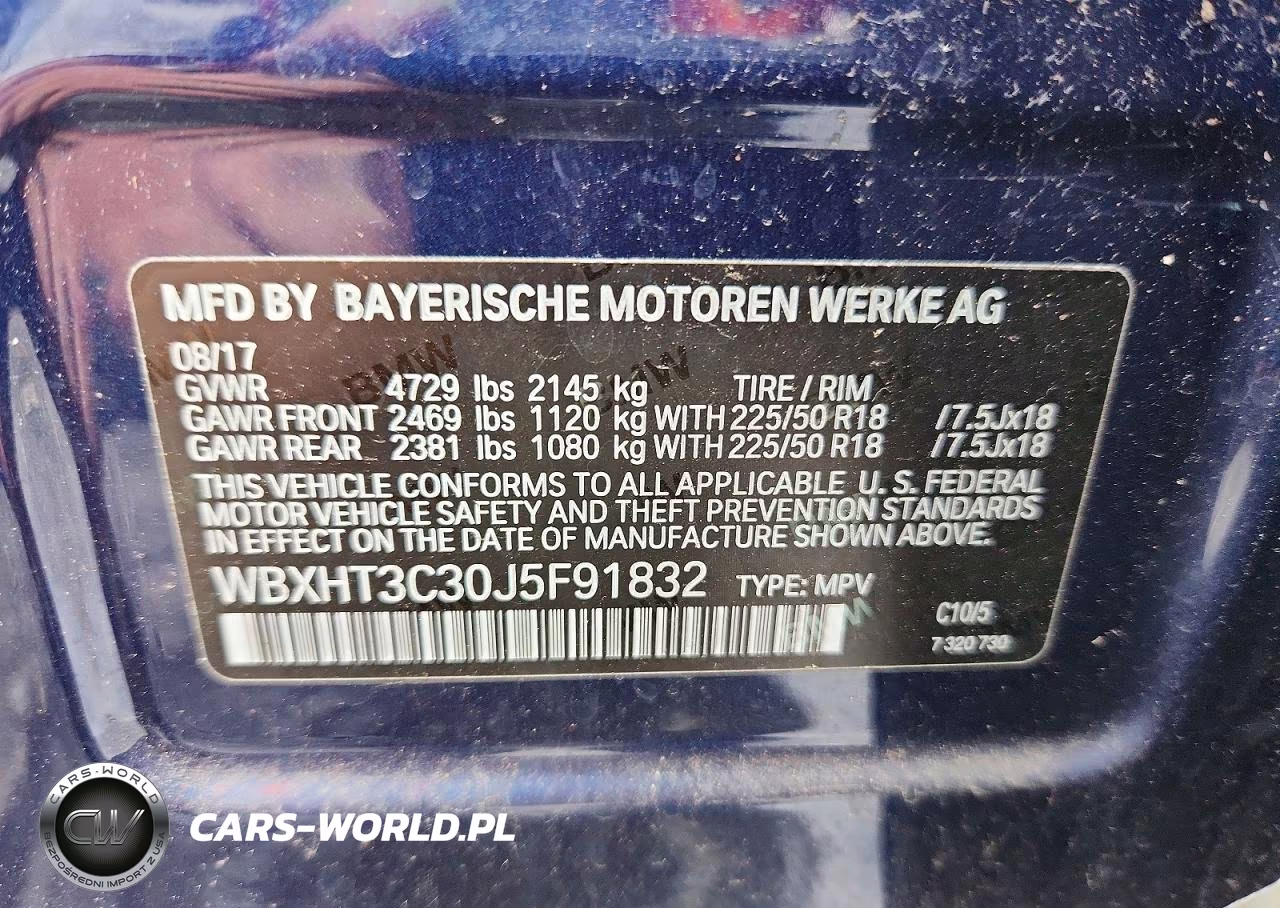 2018 BMW X1 xDrive28I VIN:WBXHT3C30J5F91832 - 13