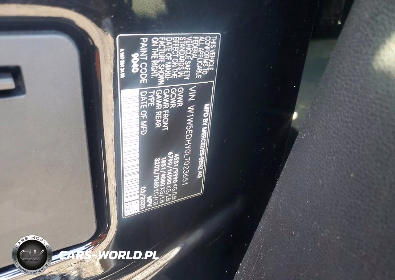 2020 Mercedes-Benz Sprinter 3500 VIN:W1W5EDHY0LT023651 - 13