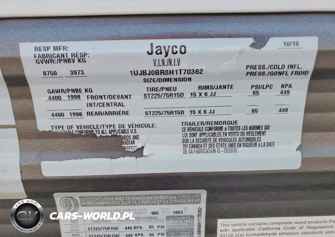 2017 Jayco Jay Flight Camper VIN:1UJBJ0BR8H1T70362 - 10