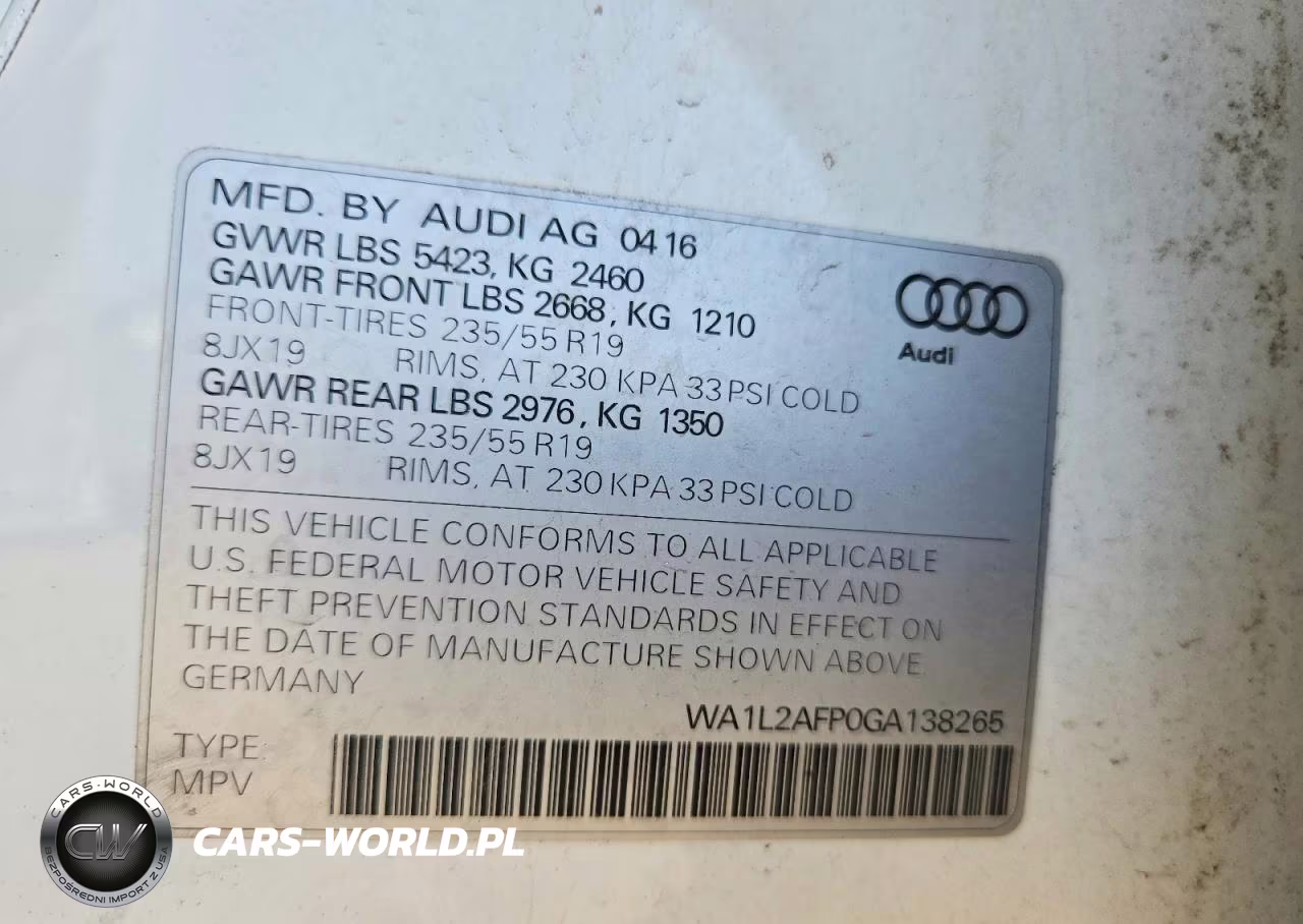 2016 Audi Q5 Premium Plus VIN:WA1L2AFP0GA138265 - 12