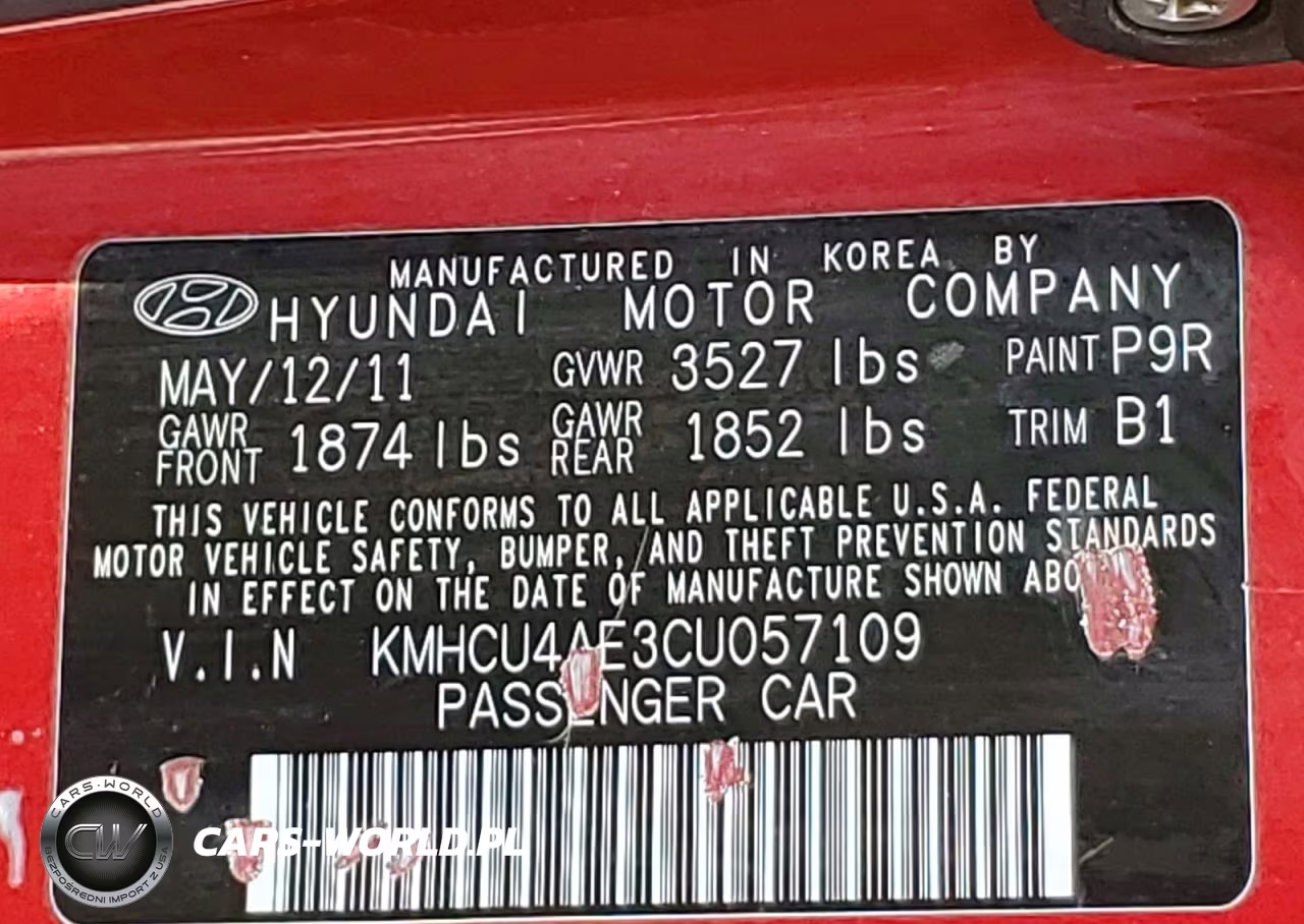 2012 Hyundai Accent Gls VIN:KMHCU4AE3CU057109 - 12