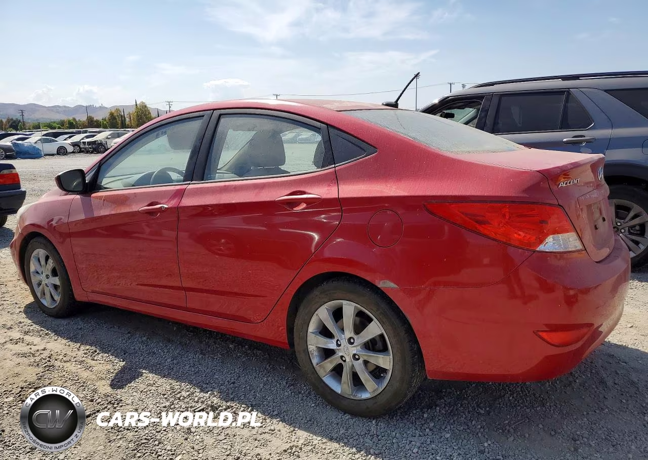 2012 Hyundai Accent Gls VIN:KMHCU4AE3CU057109 - 2